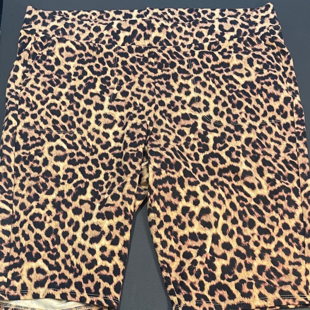 Torrid Leopard Print Bike Shorts